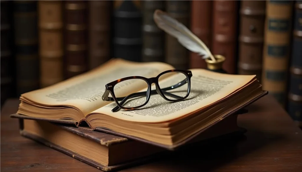Libros antiguos entrelazados que representan el estudio de la literatura comparada.